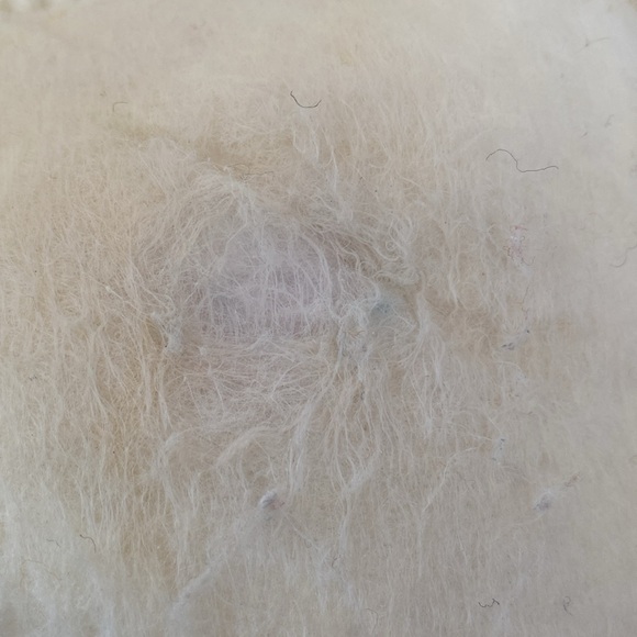 VTG Rudolph the Red Nosed Reindeer latch hook Christmas pillow completed 11x11” - Picture 6 of 7